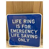 Reflective Life Jackets Sign - Bent