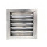 New Intake Louver Flanged Flush Mount 1.5'Flange W