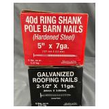 40d Pole Barn Nails & Galvanized Roofing Nails