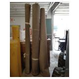 3 partial rolls of padded outdoor mats