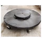 New White Trash Can Dolly 23.5'D