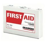 (2)NIP First Aid Kit & Metal Housing 5People