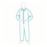 (25)pcs NIB Collared Disposable Coveralls 3XL