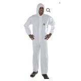 (25)New Cordova Zip Disposable Hooded Coverall L