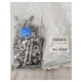 (2)Bags Hex Head Bolts 13 thread sizing 3.5'L