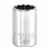 (6) PROTO Socket, 3/8 in Drive Size , 7/8 in Size