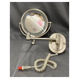Plug-In Wall-Mounted 5x Magnification Mirror