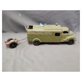 Vintage hubley kiddie toy bell telephone truck