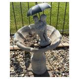 Concrete Bird Bath 26ï¿½x28ï¿½