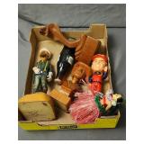 Misc Figurines Including Hula Girl & CocaCola