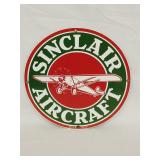 Sinclair Aircraft metal sign 11'