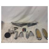 Vintage Ford Car trim pieces, window crack,& latch