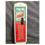 Metal Coca Cola Thermometer Sign 17'ï¿½5'