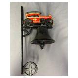 Cast Iron Model T Fire Engine Wall Bell