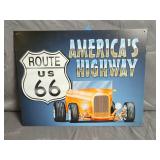Metal Route US 66 Highway Sign 16'ï¿½11.5'