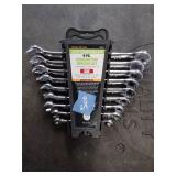 Pittsburgh 9 pc. Combination wrench set, standard