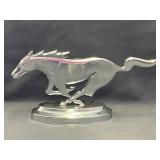 Ford Mustang Chrome Emblem Sculpture