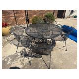 Vintage Metal Patio Set Table 48ï¿½