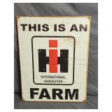 Metal International Harvester Farm Sign 16'ï¿½12.5'