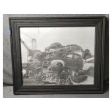Auto Salvage Yard Framed 24.5'ï¿½20.75'