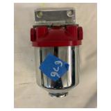 Large Chrome Canister Style universal Fuel Filter