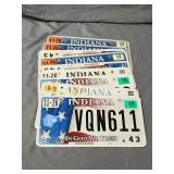 (12) Newer Indiana License Plates