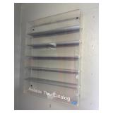 Plexiglass Display Cabinet with Wood Shelves