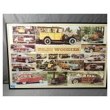 Vintage Framed Poster Station Wagon Woodies