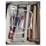 Wood chisels, hammers, hand saws