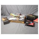 Flat of CDs & Craig 5'Speakers/Equalizer