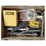 Sockets, dog bone wrench, utility knives and blade