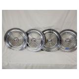 Set of 4 vintage 1956 Oldsmobile hubcaps