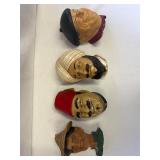 Vintage 1971 ï¿½Pierreï¿½ Bossons Chalkware Head 5.25ï¿½