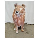 Resin dog statue 26' tall