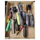 Screwdriver assortment, torque drivers, picks,