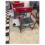 2- Big R Folding Camp Chairs with side table