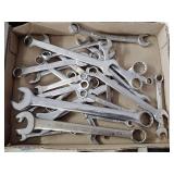 Flat of assorted standard wrenches
