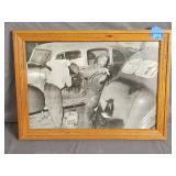 Vintage Framed Auto Body Shop Print 18'ï¿½13'