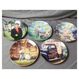 (5) Collectors Plates w/ Elvis & Nursery Rhymes