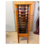 Wooden Plexiglass Rotating Display Case w/Drawer