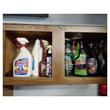 Car cleaner assortment in cabinet