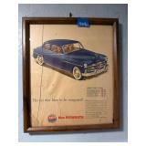 Framed 1949 Plymouth Advertisement 11.75ï¿½x13.75ï¿½
