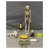 Skeleton, Mr Peanuts Bendable Figure, etc.