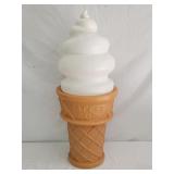 Safe T Cup Ice Cream Blow Mold Bank 27'Hx11'W