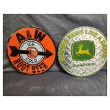 Embossed John Deere 12'D/NIP A&W 12'D