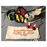 Ear Protection, Converse, Builders Mart Apron