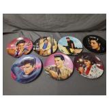 (7) Elvis Collectors Plates 8'