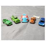 (5)pc Metal Car Lot Including Disney & Midgetoy