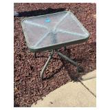 Glass Top Patio Table 18ï¿½x18x16ï¿½