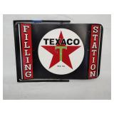 Metal texaco rotating double sided sign